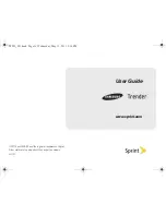 Preview for 1 page of Samsung Trender SPH-M380 User Manual