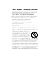 Предварительный просмотр 3 страницы Samsung TSK2792F Owner'S Instructions Manual