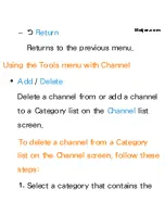 Предварительный просмотр 14 страницы Samsung TV E-Manual