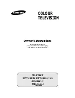 Samsung TV Owner'S Instructions Manual preview