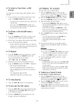 Предварительный просмотр 17 страницы Samsung TW-J5500/ZA User Manual