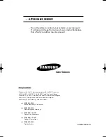 Preview for 62 page of Samsung TX-15X5F Owner'S Instructions Manual