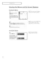 Предварительный просмотр 24 страницы Samsung TX-P2665W, TX-P2766, TX-P3066W, TX-P3266, TX-P2664W, TX-P2734, TX-P3064W,... Owner'S Instructions Manual