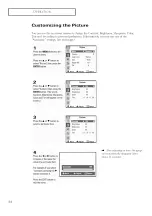 Предварительный просмотр 34 страницы Samsung TX-P2665W, TX-P2766, TX-P3066W, TX-P3266, TX-P2664W, TX-P2734, TX-P3064W,... Owner'S Instructions Manual