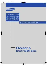 Samsung TX P3064W Owner'S Instructions Manual предпросмотр