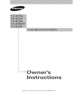 Samsung TX-R2764 Owner'S Instructions Manual preview