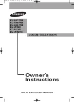 Samsung TX-R3080WH Owner'S Instructions Manual preview