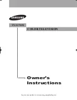 Samsung TX-S2740 Owner'S Instructions Manual предпросмотр