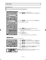 Preview for 25 page of Samsung TX-S3064WR, TX-S3065WR Owner'S Instructions Manual