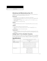 Preview for 59 page of Samsung TXN 2030F Owner'S Instructions Manual