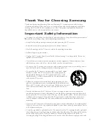 Preview for 3 page of Samsung TXN2034F Owner'S Instructions Manual