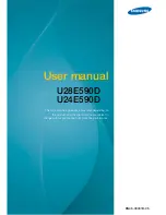 Samsung U28E590D User Manual preview