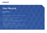 Предварительный просмотр 1 страницы Samsung U32R59 Series User Manual