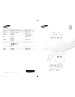 Предварительный просмотр 1 страницы Samsung UA32D6000 User Manual