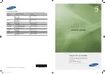 Samsung UA40C7000 User Manual preview