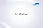 Samsung UA40FH5000K E-Manual preview