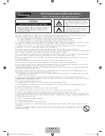 Preview for 2 page of Samsung UA40JU6600 User Manual