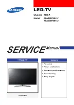 Предварительный просмотр 1 страницы Samsung UA46D7000L Series Service Manual