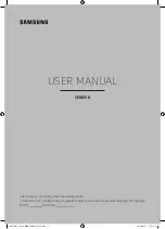 Предварительный просмотр 1 страницы Samsung UA49KS8500 User Manual