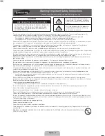 Предварительный просмотр 2 страницы Samsung UA50JU6400 User Manual