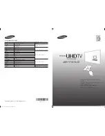 Preview for 1 page of Samsung UA55HU9000 User Manual