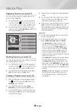 Предварительный просмотр 36 страницы Samsung UBD-K8500/ZA User Manual