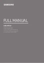 Samsung UBD-M7500 Full Manual preview