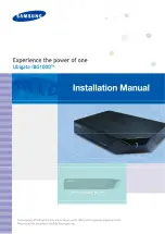 Preview for 1 page of Samsung Ubigate iBG1000 Installation Manual