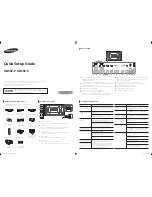 Preview for 1 page of Samsung UD55E-P Quick Setup Manual