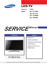 Предварительный просмотр 1 страницы Samsung UE C7 00W Series Service Manual