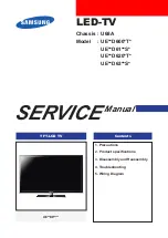 Предварительный просмотр 1 страницы Samsung UE D61 S Series Service Manual