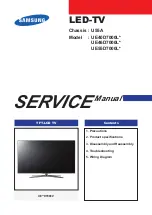 Samsung UE D7000L Series Service Manual preview