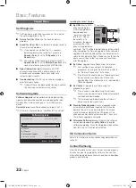 Предварительный просмотр 22 страницы Samsung UE32C5800QK User Manual