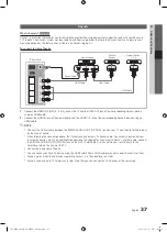 Предварительный просмотр 37 страницы Samsung UE32C5800QK User Manual