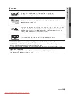 Preview for 55 page of Samsung UE32C6500 User Manual