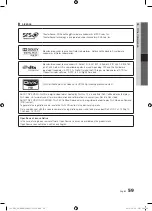 Предварительный просмотр 59 страницы Samsung UE32C6705 User Manual