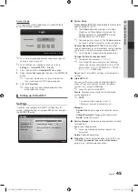 Preview for 45 page of Samsung UE32C8000 User Manual