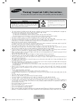 Предварительный просмотр 2 страницы Samsung UE32F4000 User Manual