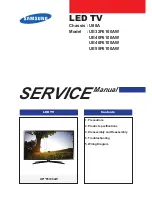 Предварительный просмотр 1 страницы Samsung UE32F6100AW Service Manual