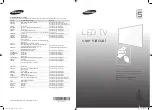 Samsung UE32H5500 User Manual preview