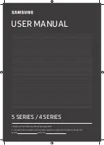 Предварительный просмотр 1 страницы Samsung UE32T4307 User Manual