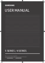 Samsung UE32T4500 User Manual preview