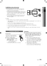 Preview for 11 page of Samsung UE40C7000W Owner'S Instructions Manual