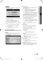 Preview for 49 page of Samsung UE40C7000W Owner'S Instructions Manual