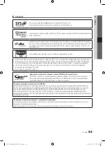 Preview for 123 page of Samsung UE40C7000W Owner'S Instructions Manual