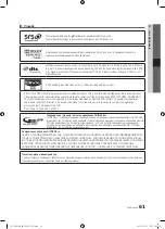 Preview for 186 page of Samsung UE40C7000W Owner'S Instructions Manual