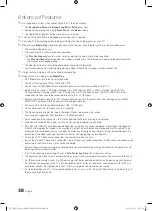 Preview for 38 page of Samsung UE40C8705 User Manual