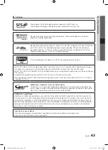 Preview for 63 page of Samsung UE40C8705 User Manual