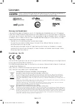 Preview for 60 page of Samsung UE40H5500AW User Manual