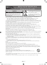 Preview for 2 page of Samsung UE40H6200 User Manual